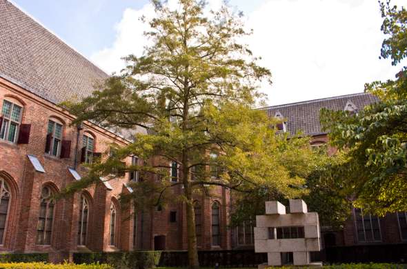 Beeld bij Kerststal in het Catharijneconvent