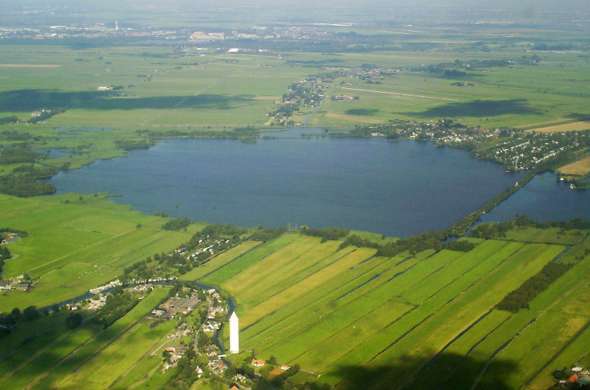 Beeld bij De Nieuwkoopse Plassen