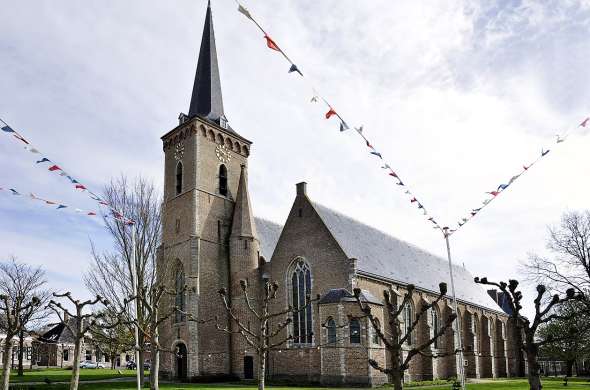 Beeld bij Ringdorpen Dreischor en Noordgouwe