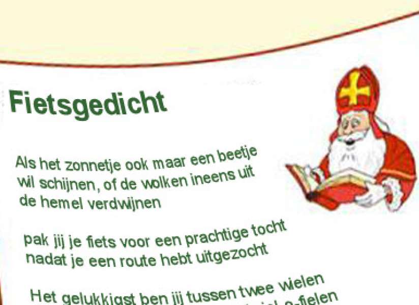 alcohol ga zo door nabootsen Sinterklaasgedicht voor fietsers! | Fietsen123